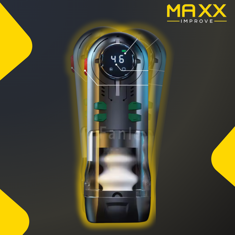MAXX IMPROVE SensuWave Masturbator 3-In-1, Suck-Vibrate-Moaning (Optional)