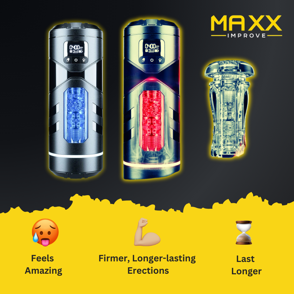 MAXX IMPROVE  MantricTouch Masturbator 3-In-1, Suck-Vibrate-Heat