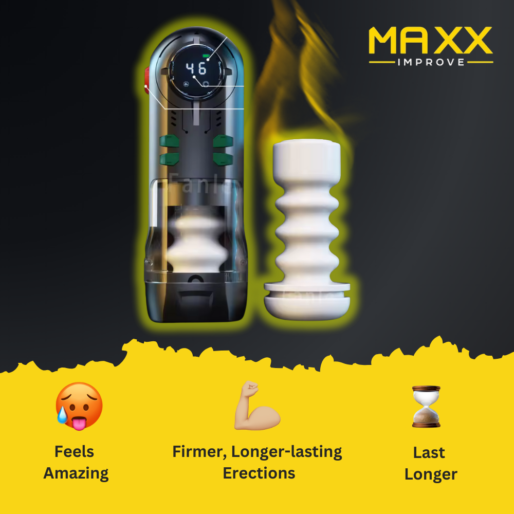 MAXX IMPROVE SensuWave Masturbator 3-In-1, Suck-Vibrate-Moaning (Optional)