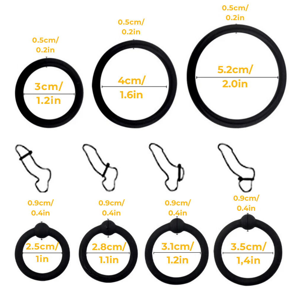 MAXX IMPROVE 7-Pack Cock Rings - Maxx Improve