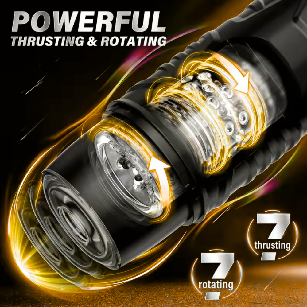 Automatic Masturbator Seven Thrusting Rotating Modes Mastubator Cup Telescopic SexToy Bags Men Adult Toys